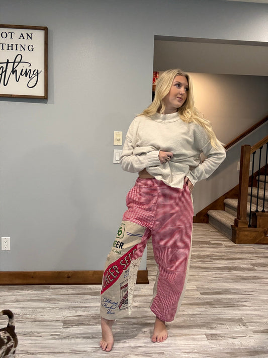 Upcycled Seed Bag RAE Barrel Pant