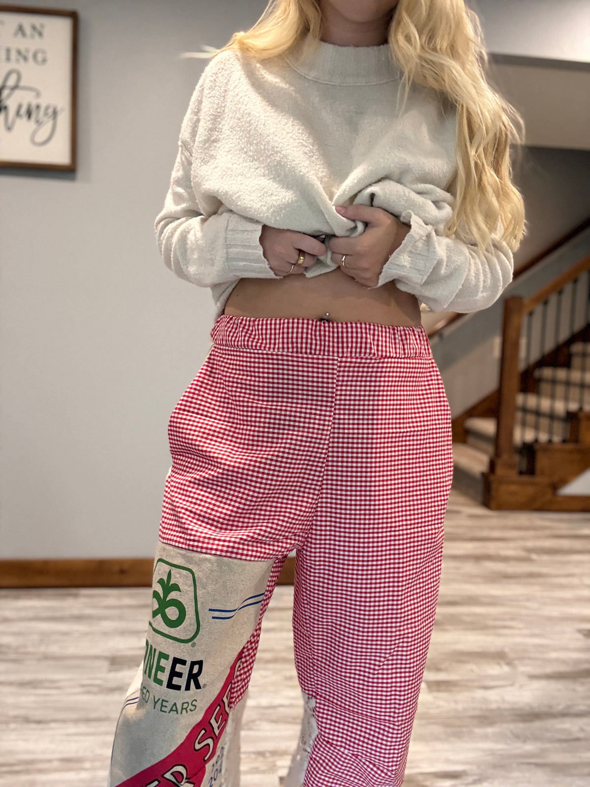 Upcycled Seed Bag RAE Barrel Pant