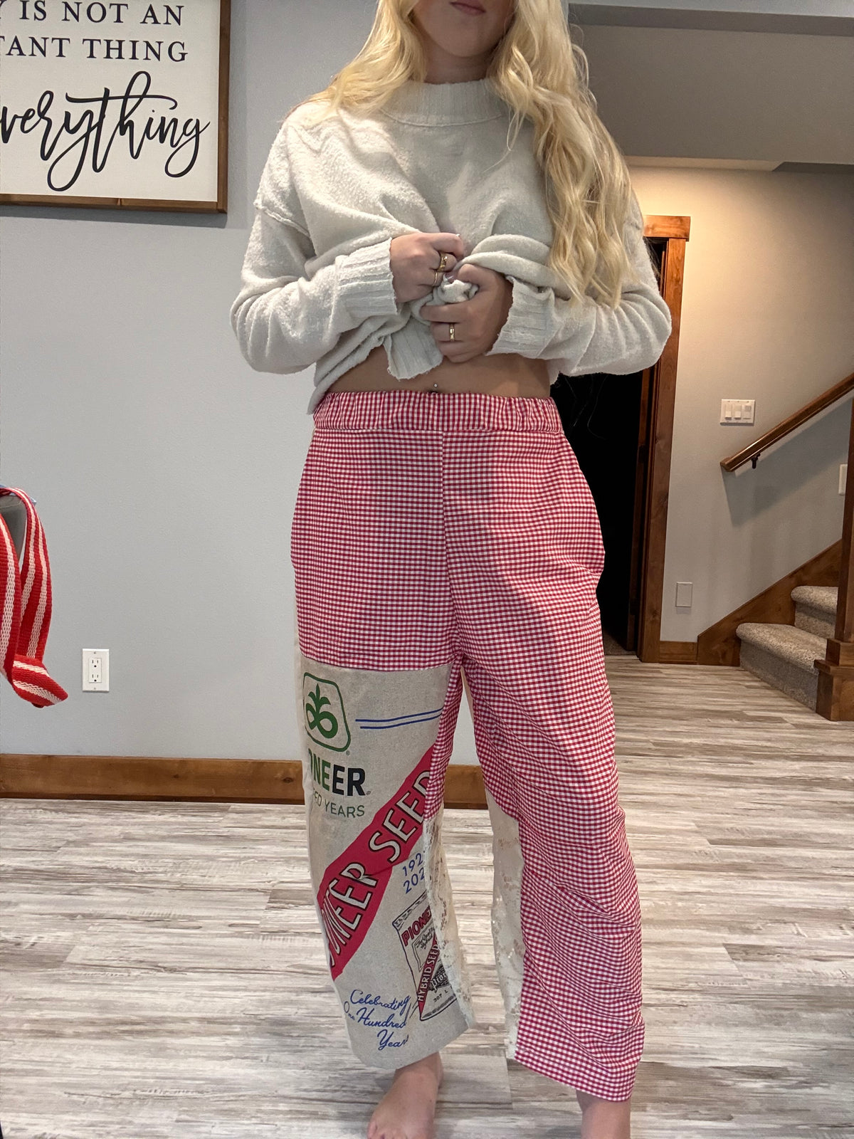 Upcycled Seed Bag RAE Barrel Pant