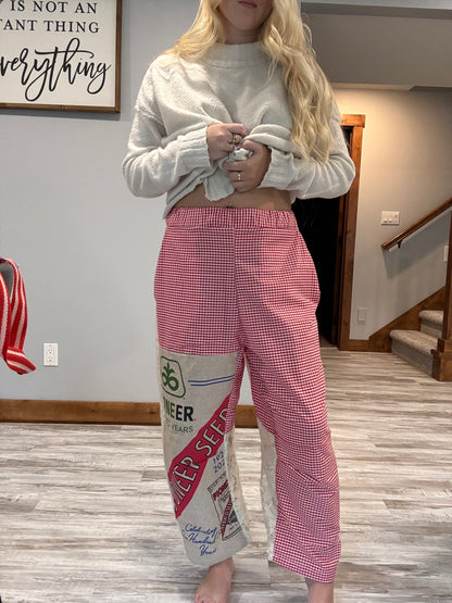 Upcycled Seed Bag RAE Barrel Pant